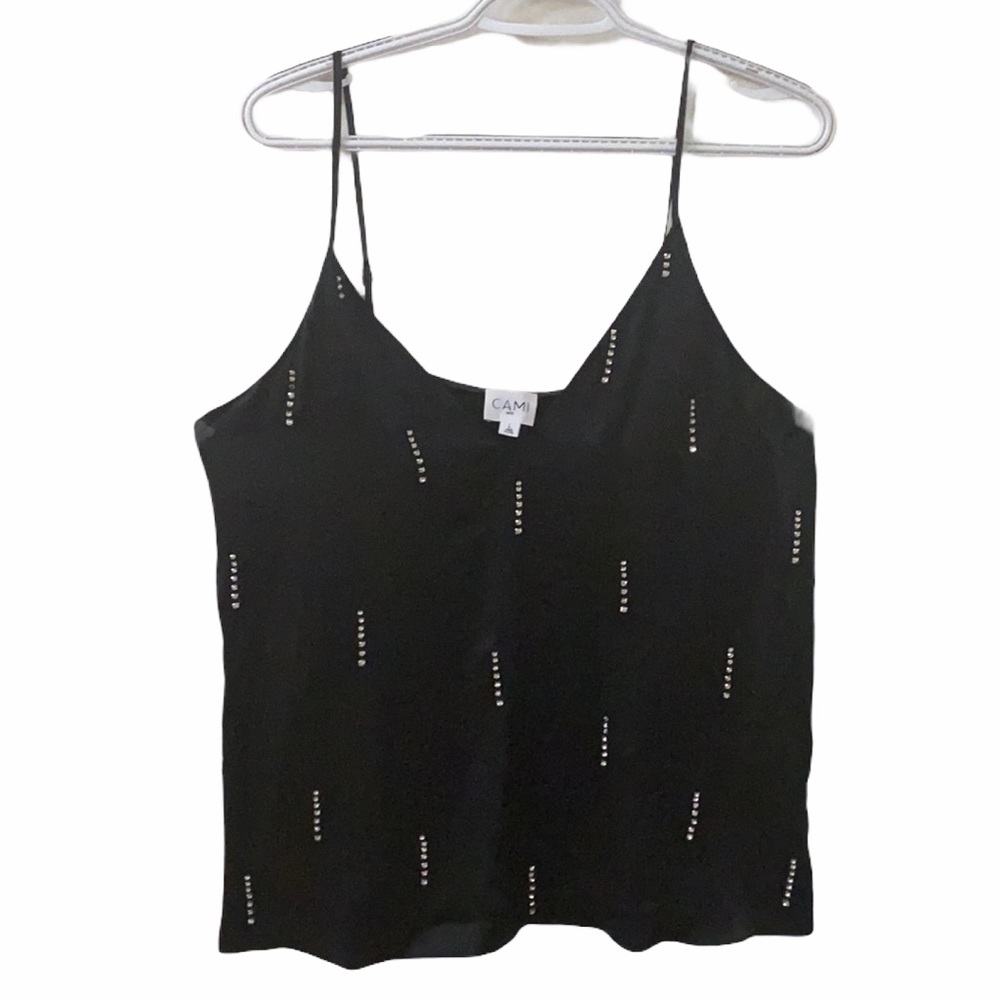 Cami NYC Limited Edition rhinestone drip cami sz L